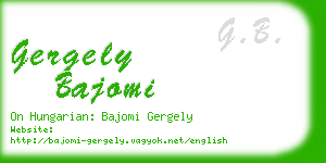 gergely bajomi business card